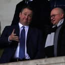 Newcastle United owner Mike Ashley and managing director Lee Charney, right.