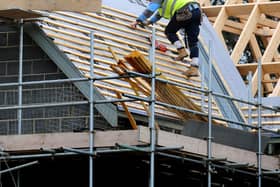 Stock picture from PA of homes under construction