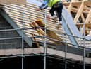 Stock picture from PA of homes under construction