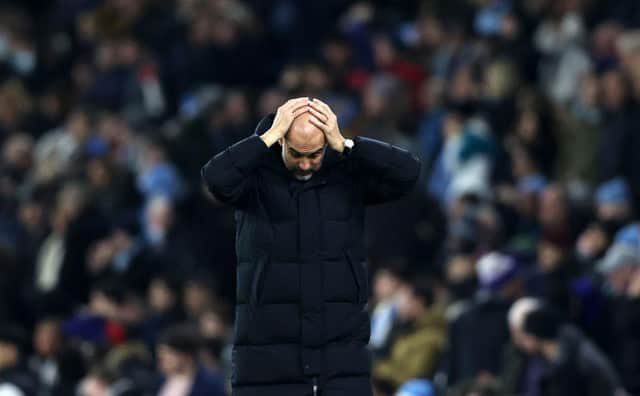 Pep Guardiola, manager of Manchester City. (Photo by Clive Brunskill/Getty Images)