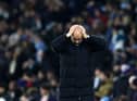 Pep Guardiola, manager of Manchester City. (Photo by Clive Brunskill/Getty Images)
