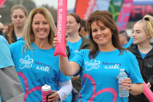 Alzheimer Society's Memory Walkers set off from Bents Park, South Shields, in 2019