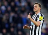 Chris Wood of Newcastle United during the Premier League match between Leicester City and Newcastle United at The King Power Stadium on December 26, 2022 in Leicester, United Kingdom. (Photo by Marc Atkins/Getty Images)