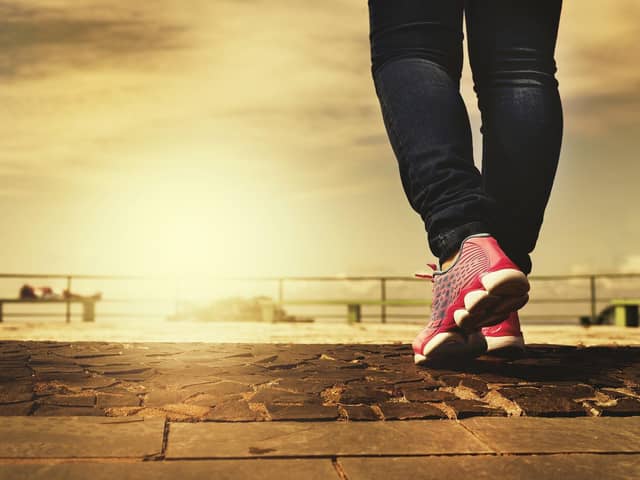 "If your fitness levels are low and you’re not very active, going on a 25-minute pacey walk, three times a week is a massive improvement to the week before!"