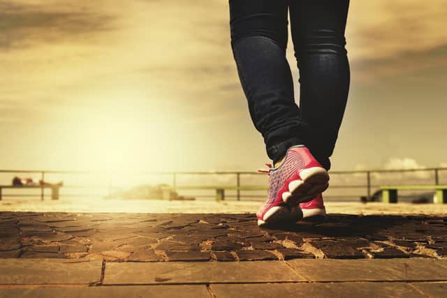 "If your fitness levels are low and you’re not very active, going on a 25-minute pacey walk, three times a week is a massive improvement to the week before!"
