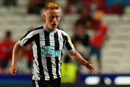 Newcastle United midfielder Matty Longstaff.