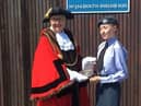 Mayor of South Tyneside, Councillor Pat Hay, welcomes Corporal Sky-Marie Hannah-Green to join her in her civic duties.
