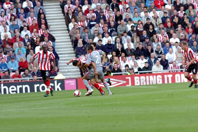 Pascal Chimbonda in action for Sunderland in 2008.