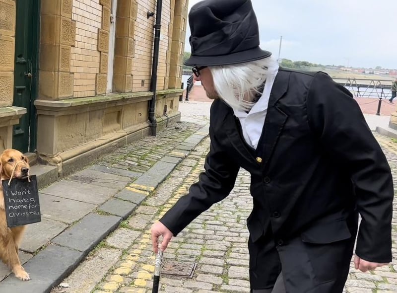 Pets2Impress stages 'Scrooge', featuring some 20 hounds in the Dickens classic.:Pets2Impress stages 'Scrooge'