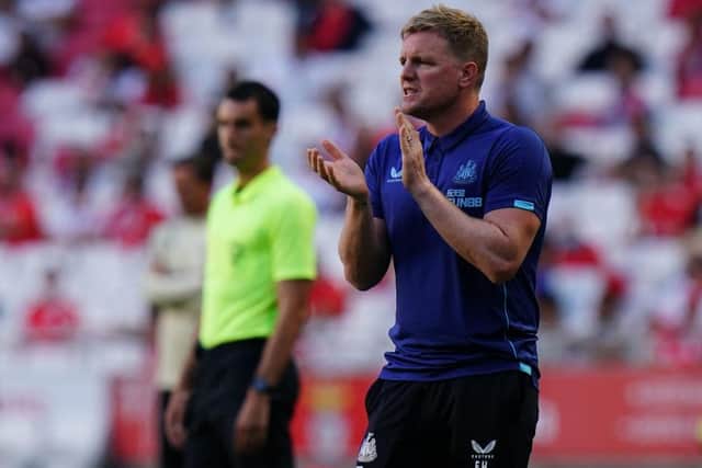 Newcastle United head coach Eddie Howe.
