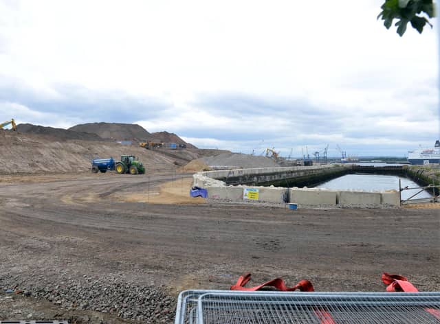 Work under way to transform Holborn derelict docklands into a new riverside in development South Shields.
