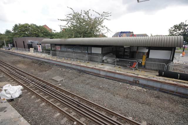 Metro stations being altered to fit with the new duelled track.
Photograph: Nexus