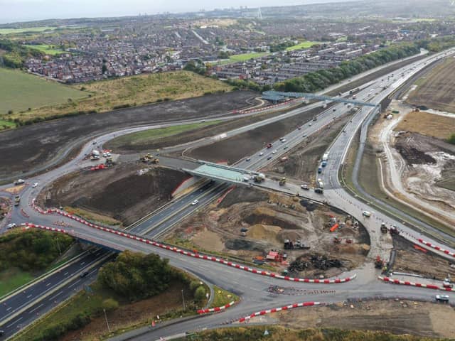 The second bridge deck and footbridge are clearly visible in this shot