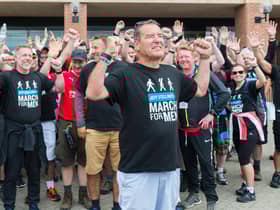 Jeff Stelling pictured outside the Stadium of Light.