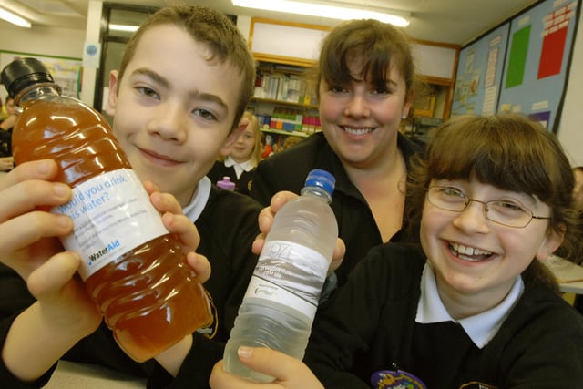 Bede Burn Primary School pupils promoted World Water Day in this scene from 2007. Does it bring back memories?