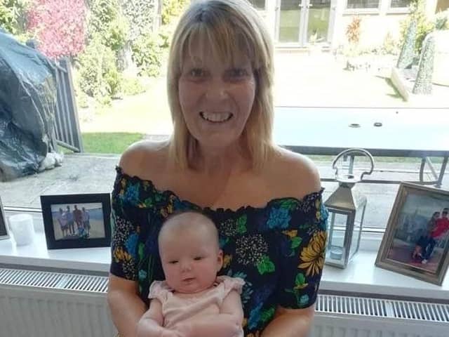Christine Haldane and her granndaughter Cora, who was born just weeks before she was diagnosed with ovarian cancer for the second time.