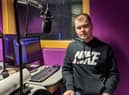 Chrissy Cameron at the University of Sunderland's Spark radio studio.