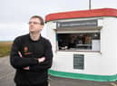 Kevin Smith runs the National Trust's kiosk at the seafront, which suffered because of the re-routed Great North Run.