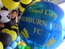 Thanks A Bunch Aimee Stead showing support for Hebburn Town FC ahead of their FA Vase final.