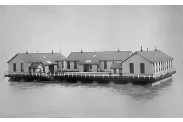 The floating hospital, once moored at Jarrow Slake