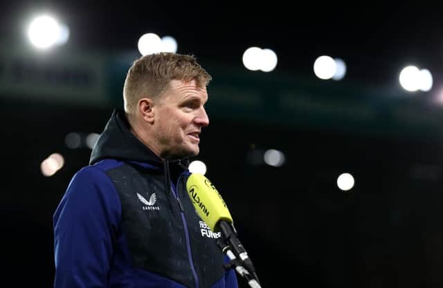 Newcastle United head coach Eddie Howe.