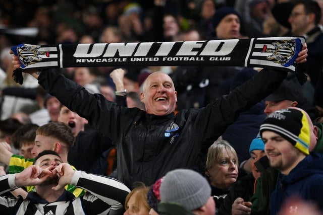 Newcastle United fans were made to make the long-trip to the south coast for the first-leg of their semi-final clash (Photo by Mike Hewitt/Getty Images)