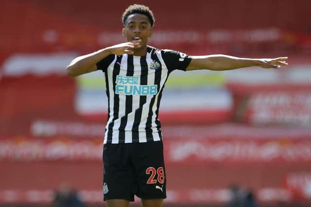 Newcastle United head coach Steve Bruce wants to sign Joe Willock on a permanent basis from Arsenal. (Photo by DAVID KLEIN/POOL/AFP via Getty Images)