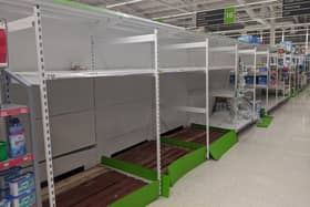 Empty toilet roll shelves in Asda, Hartlepool on Wednesday, September 23.