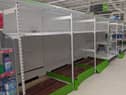 Empty toilet roll shelves in Asda, Hartlepool on Wednesday, September 23.
