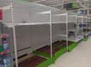 Empty toilet roll shelves in Asda, Hartlepool on Wednesday, September 23.