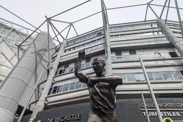 Alan Shearer's statue is now outside St James's Park alongside Sir Bobby Robson's.