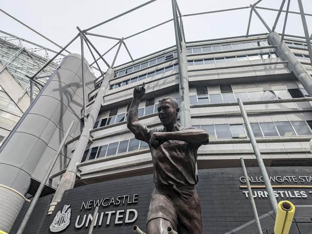 Alan Shearer's statue is now outside St James's Park alongside Sir Bobby Robson's.