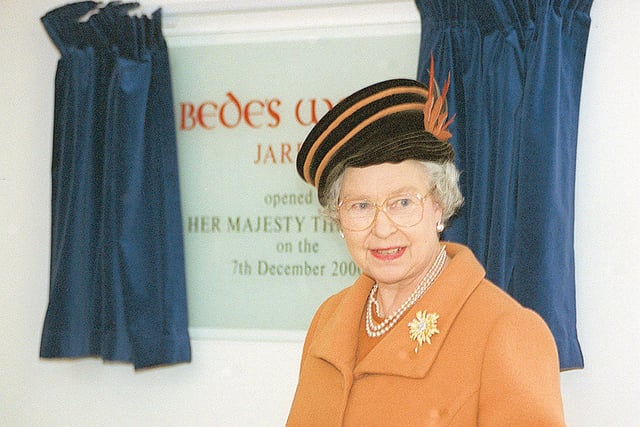 The Queen pictured as she officially opened an extension at Bede's World. Were you there?