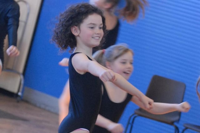 All smiles during this session of gymnastics in 2006.