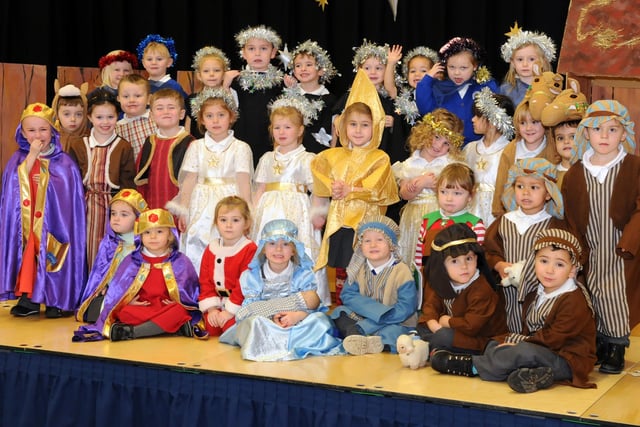 We're loving the costumes in the Westoe Crown Primary School's afternoon nursery Nativity from 2014.
