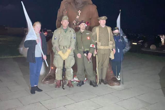 The marchers at the Seaham Tommy