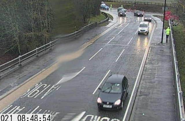The camera network operated by https://www.netrafficcams.co.uk/ shows flood water collecting on the A690 roundabout at Sunderland.