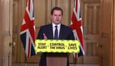 Housing, Communities and Local Government Secretary Robert Jenrick leads the media briefing in Downing Street on Sunday, May 31.