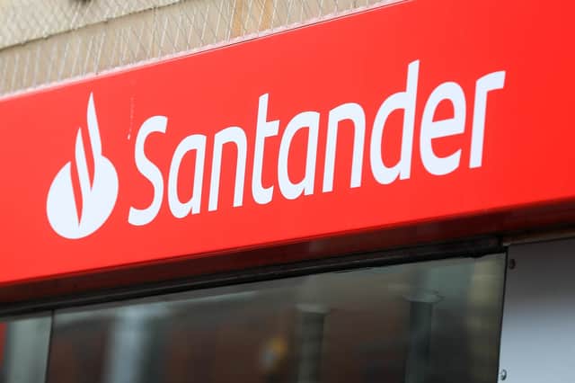 Santander is cutting its branch opening hours from July in what it says is a response to long-term trends in customer behaviour. Picture: Mike Egerton/PA Wire.