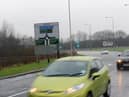 How the approach from Boldon looked before the work began at Testo's to construct a huge flyover.