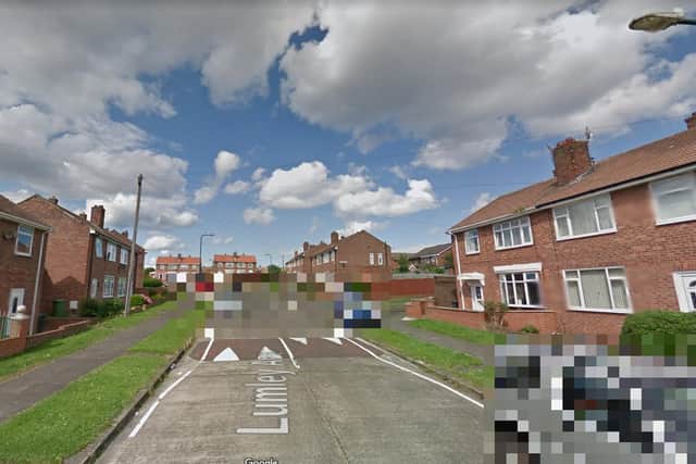 The incident happened in Lumley Avenue, South Shields.
