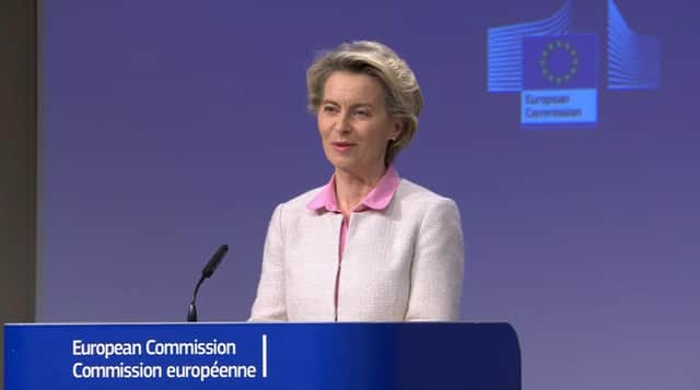 European Commission president Ursula von der Leyen.