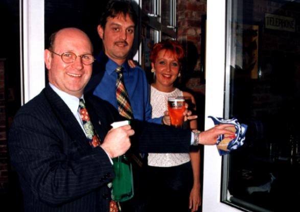 The new extension of the Royal Oak was opened in 1997 by landlord Richard William Young, wife Amanda Jane and Charles Williamson