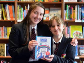Hebburn Comprehensive School pupils Erin Dunn, 13 and Christina O'Brien, 12, have had their pandemic paintings published in a book to raise money for the NHS.