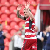 James Coppinger leaves the field for the final time.