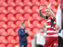 James Coppinger leaves the field for the final time.
