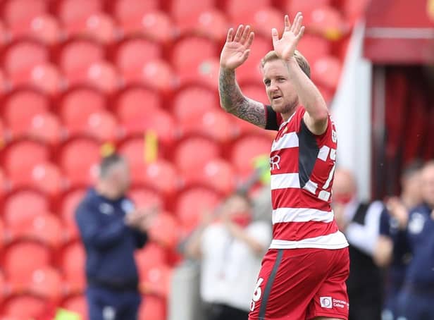 James Coppinger leaves the field for the final time.