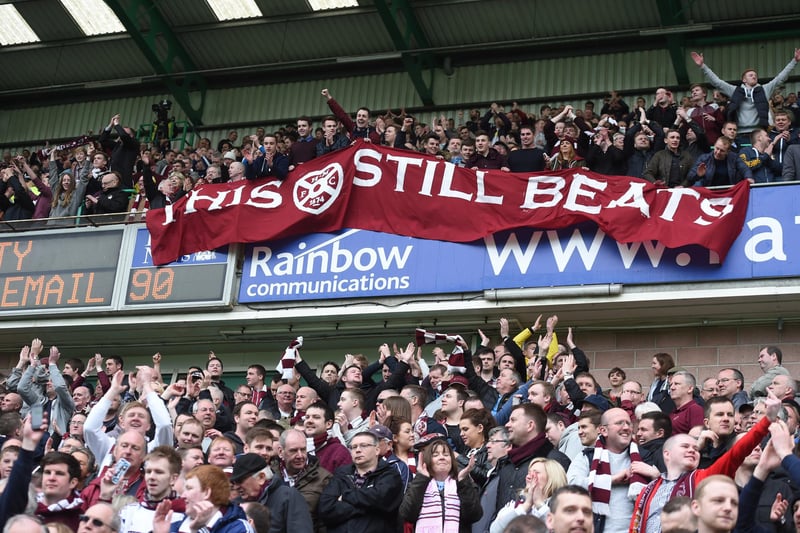 Heart of Midlothian may have been down but they most certainly weren’t out with an engaged and passionate support.