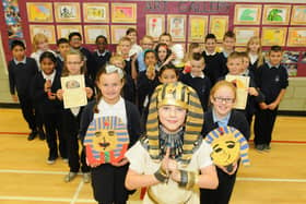 Year 5 pupils from Laygate Community School with their Egyptian Museum. Remember this from six years ago?