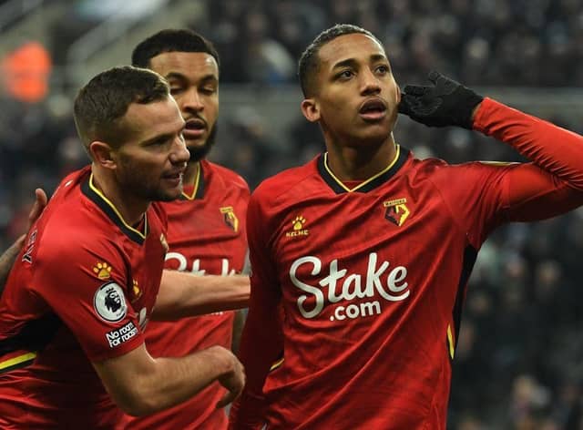 Newcastle United have reportedly submitted a fresh £30million bid for Watford striker Joao Pedro (Photo by PAUL ELLIS/AFP via Getty Images)